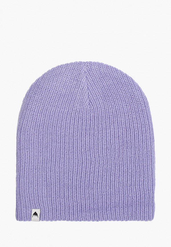 женская шапка burton, фиолетовая