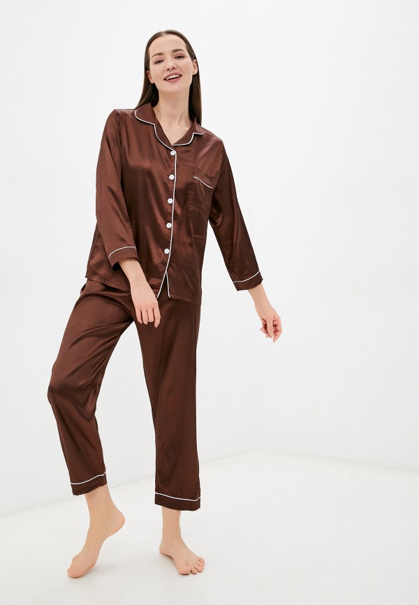 женская пижама sleepshy, коричневая
