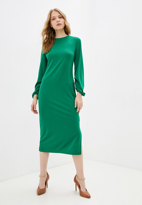женское повседневные платье hey look, зеленое
