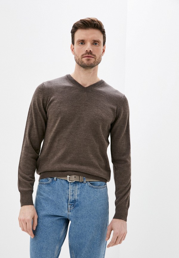 мужской пуловер oliver holton, коричневый