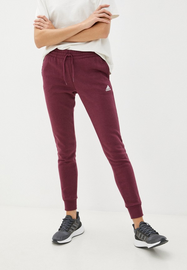 женские спортивные брюки adidas, бордовые