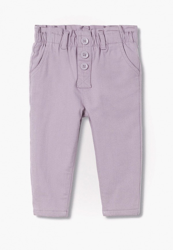 брюки mango kids для девочки, фиолетовые