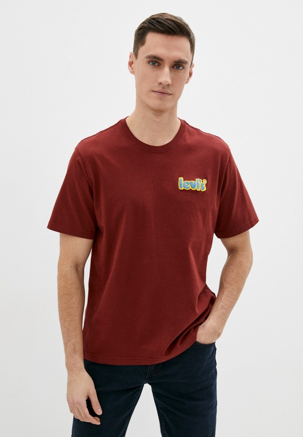 мужская футболка с коротким рукавом levi’s®, коричневая