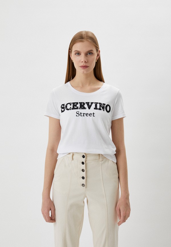 женская футболка scervino street, белая