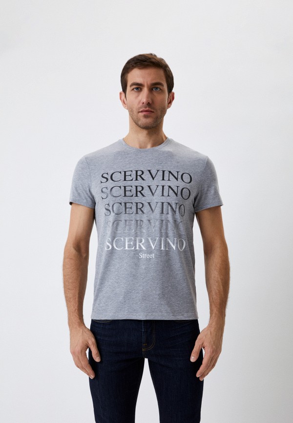 мужская футболка scervino street, серая