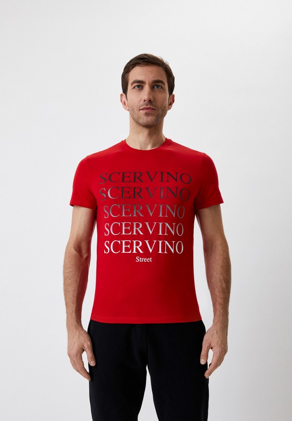 мужская футболка scervino street, красная