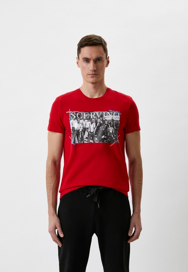 мужская футболка scervino street, красная