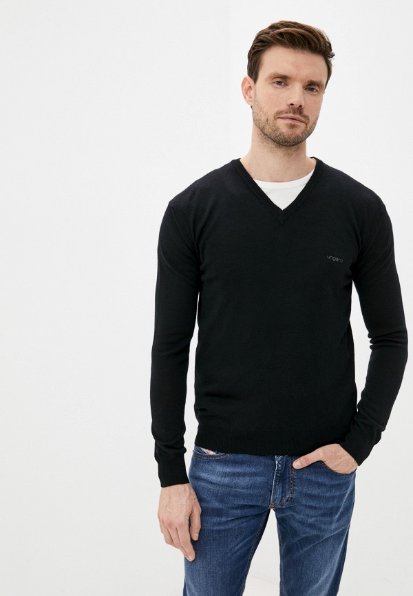 мужской пуловер emanuel ungaro, черный