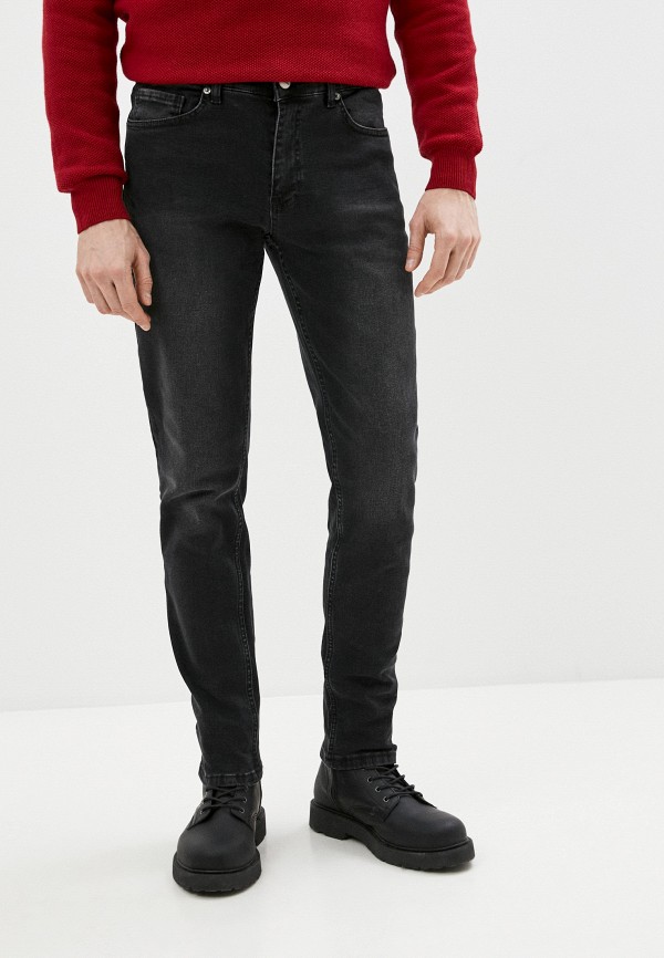 мужские зауженные джинсы basics & more, серые
