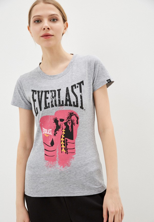 женская спортивные футболка everlast, серая