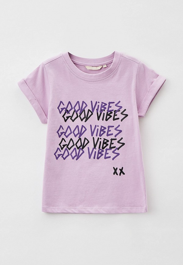 футболка с коротким рукавом mexx для девочки, фиолетовая