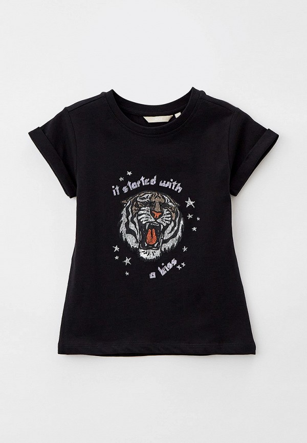 футболка с коротким рукавом mexx для девочки, черная