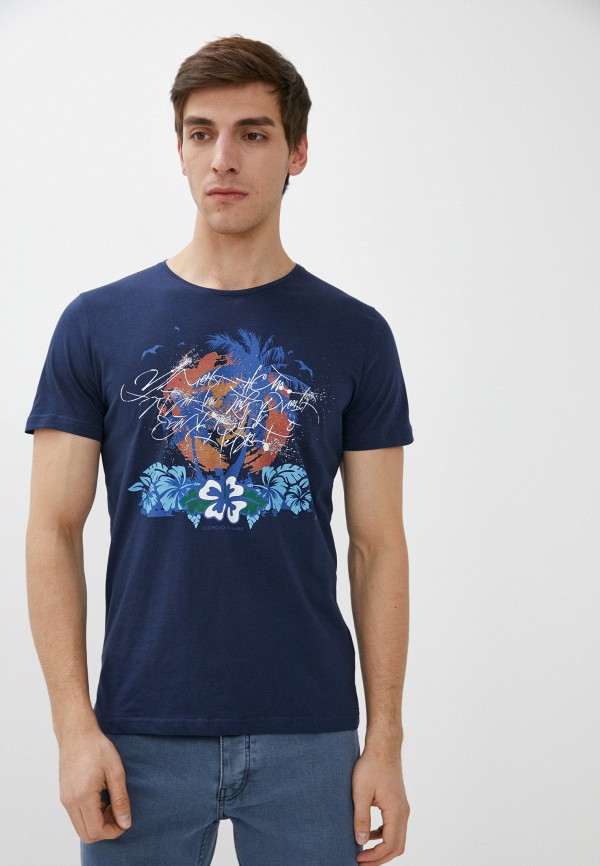 мужская футболка с коротким рукавом giorgio di mare, синяя