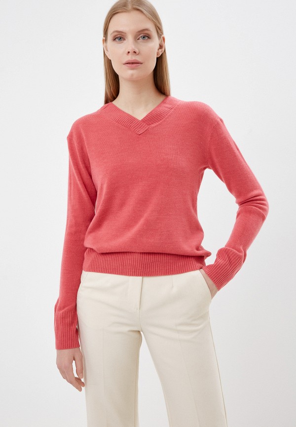 женский пуловер marks & spencer, розовый