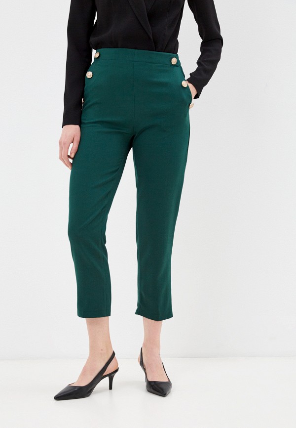женские повседневные брюки aaquamarina, зеленые