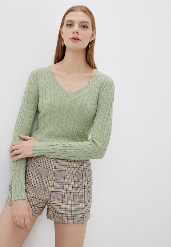 женский пуловер moocci, зеленый
