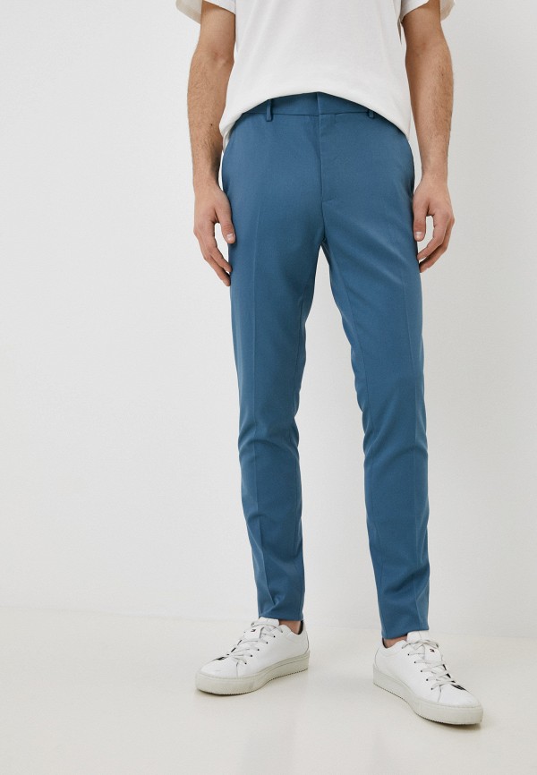 мужские повседневные брюки topman, синие
