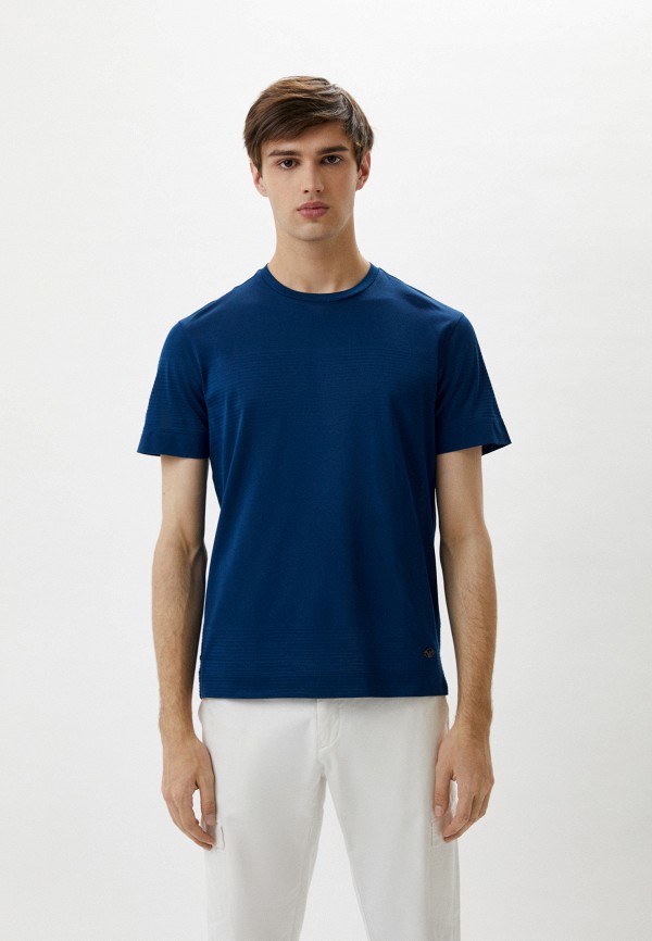 мужская футболка emporio armani, синяя