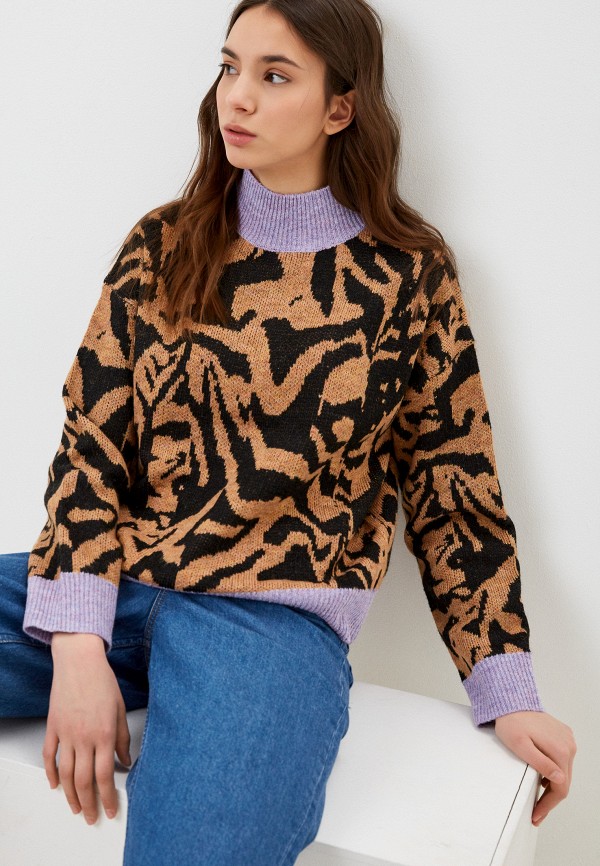 женский свитер zibi london, коричневый