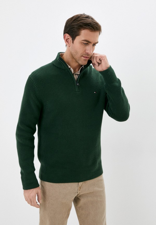 мужской свитер tommy hilfiger, зеленый