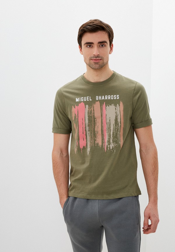 мужская футболка miguel bharross, хаки
