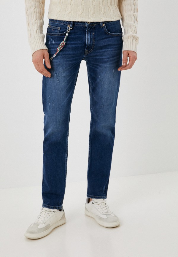 мужские зауженные джинсы miguel bharross, синие