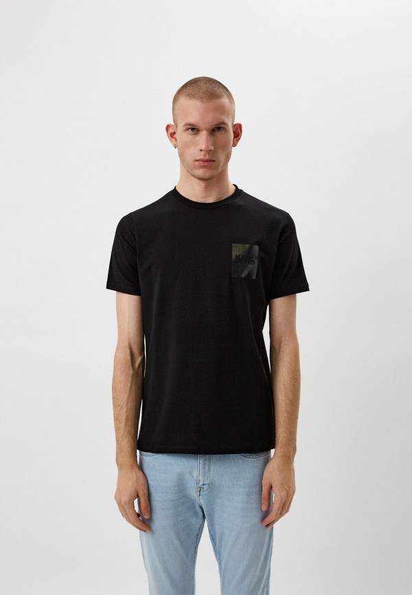 мужская футболка karl lagerfeld, черная