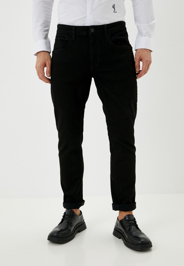 мужские зауженные джинсы casual friday by blend, черные