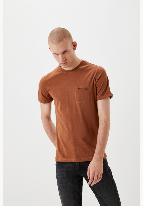 мужская футболка miguel bharross, коричневая