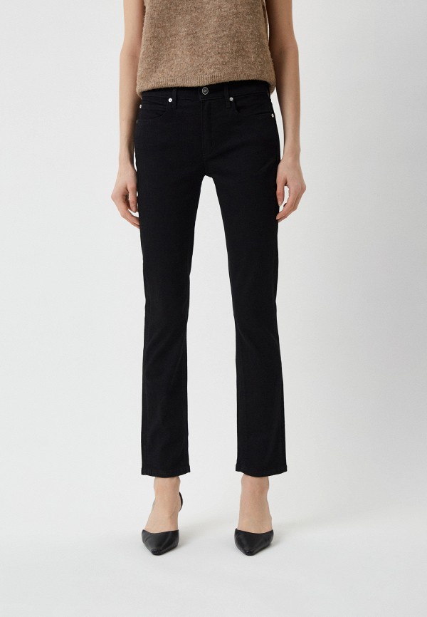 женские прямые джинсы calvin klein, черные
