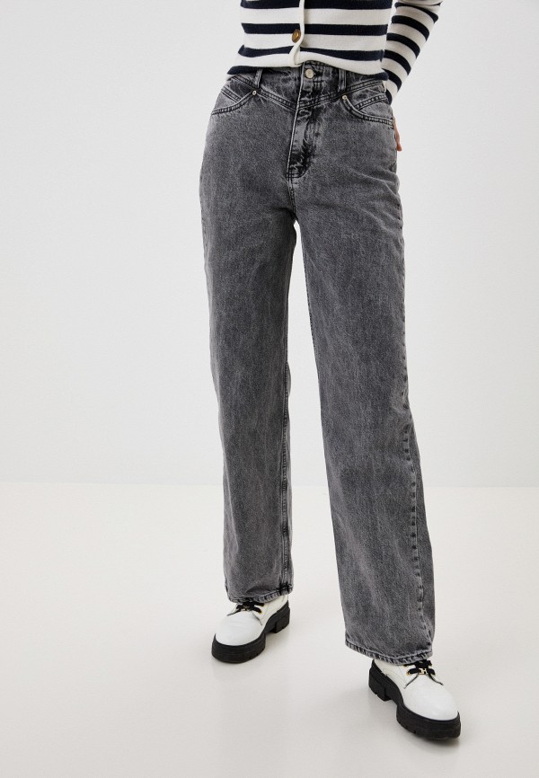 женские прямые джинсы trendyol, серые