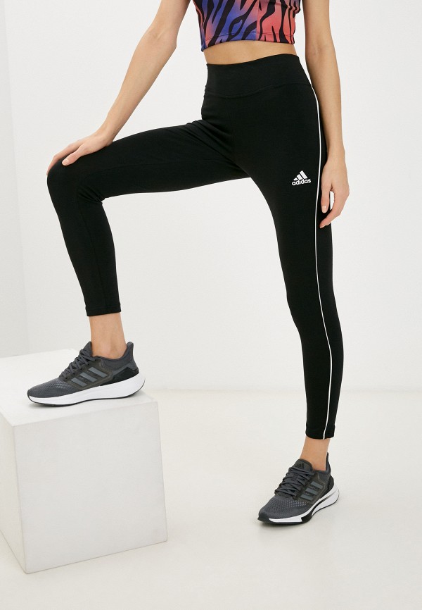 женские спортивные леггинсы adidas, черные