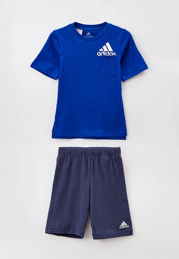 спортивный костюм adidas для мальчика, синий