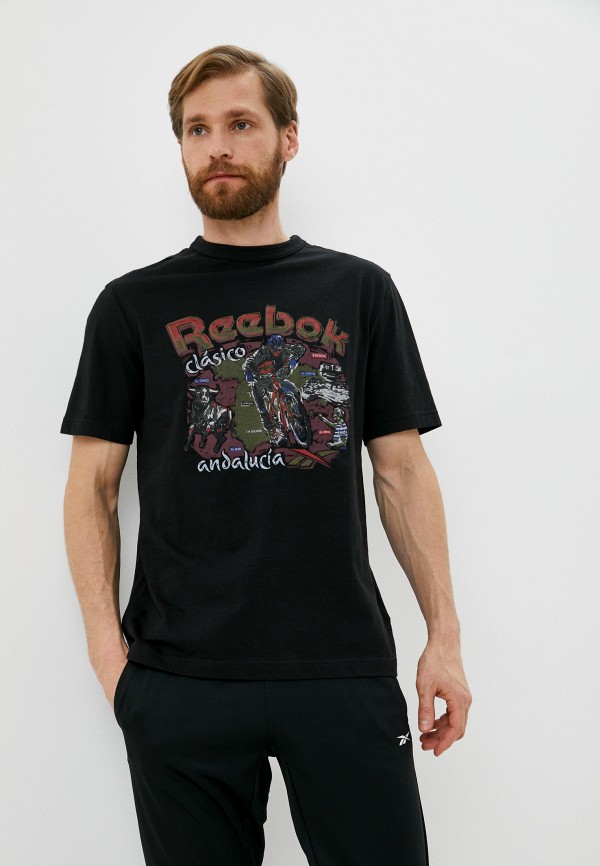 мужская спортивные футболка reebok classic, черная