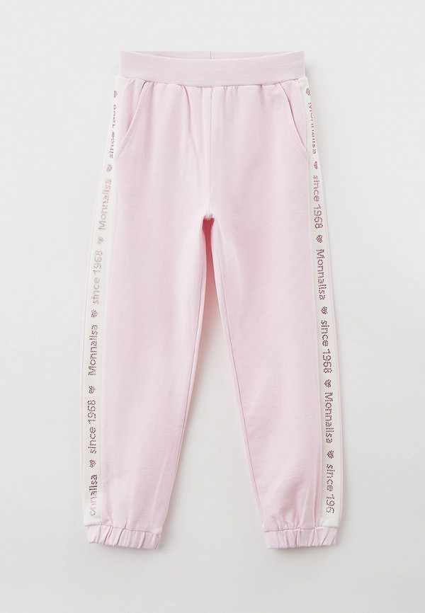 спортивные брюки monnalisa для девочки, розовые