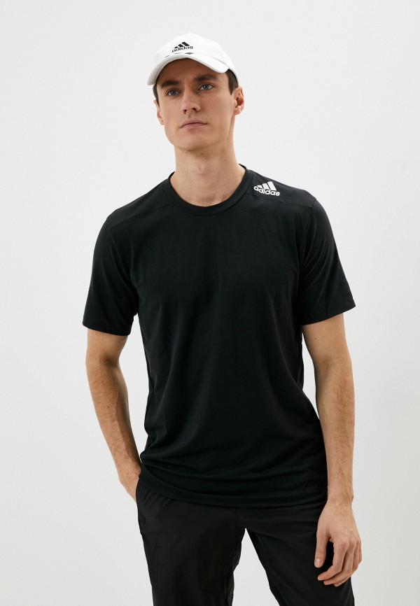 мужская футболка adidas, черная