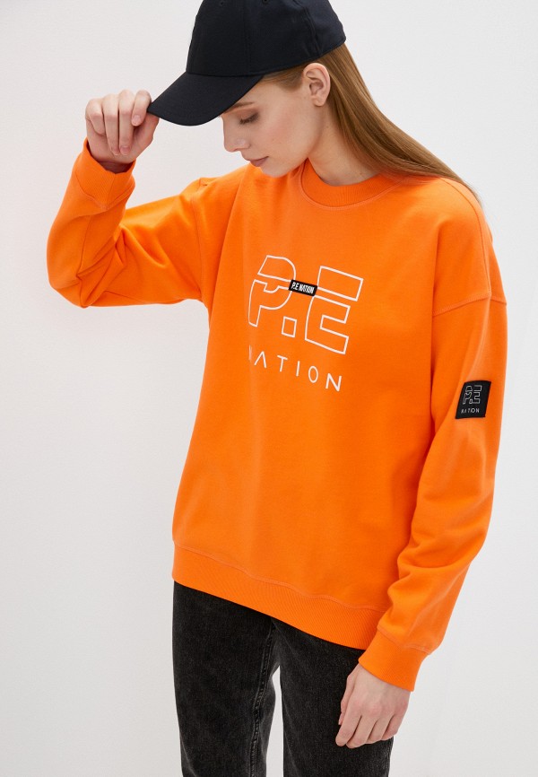 женский свитшот p.e nation, оранжевый