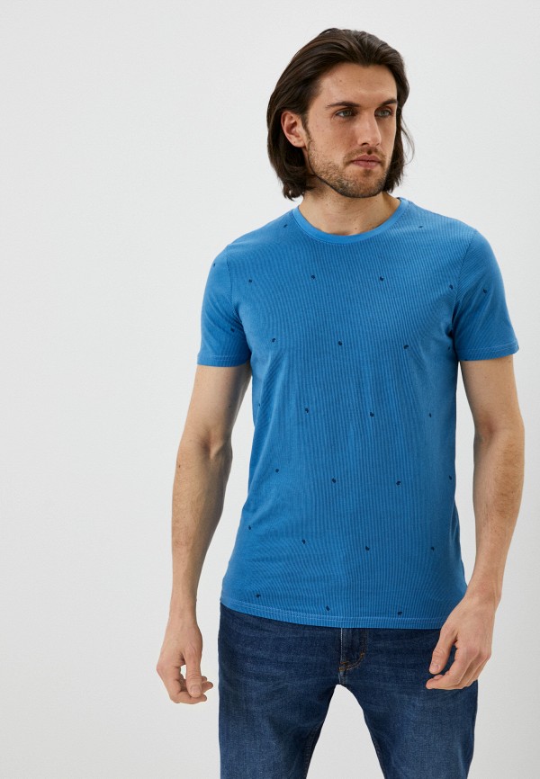 мужская футболка с коротким рукавом baker’s, голубая