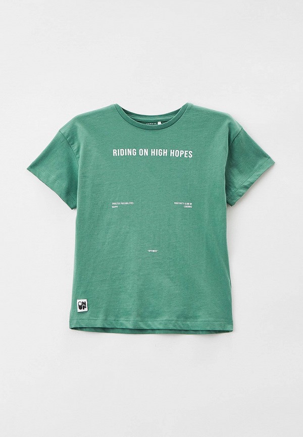 футболка с коротким рукавом name it для мальчика, зеленая