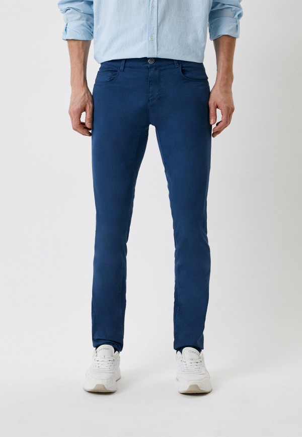 мужские зауженные брюки trussardi, синие