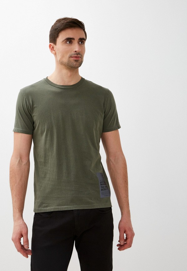 мужская футболка с коротким рукавом replay, хаки