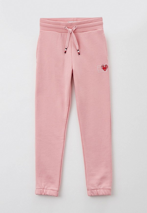 спортивные брюки tommy hilfiger для девочки, розовые