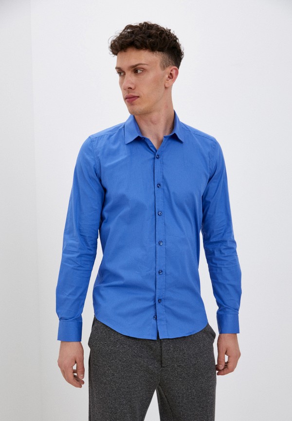 мужская рубашка hopenlife, синяя