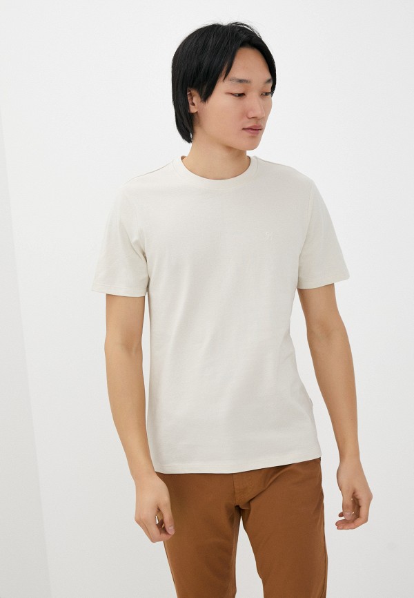 мужская футболка с коротким рукавом casual friday by blend, бежевая