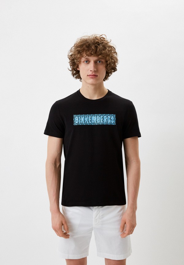 мужская футболка bikkembergs, черная
