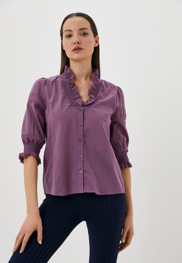 женская блузка b.young, фиолетовая