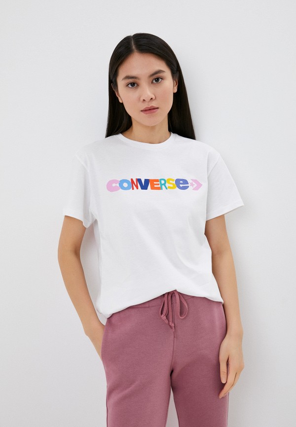 женская футболка converse, белая