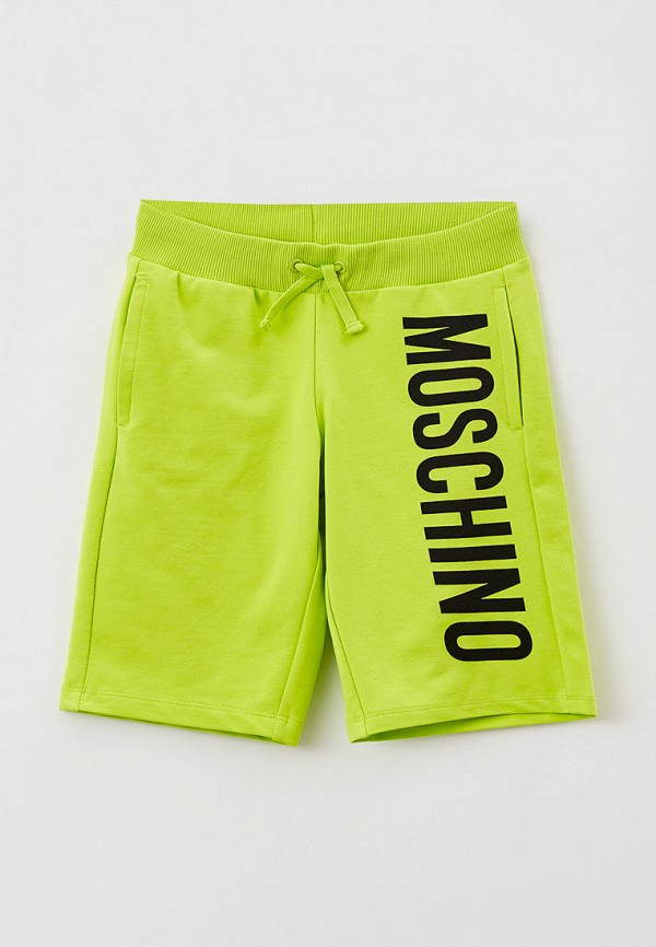 спортивные шорты moschino kid для мальчика, зеленые