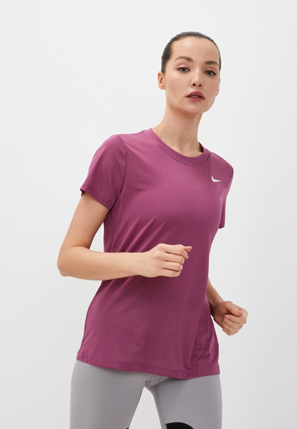 женская футболка nike, фиолетовая