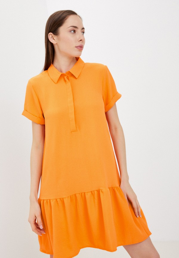 женское платье jdy, оранжевое